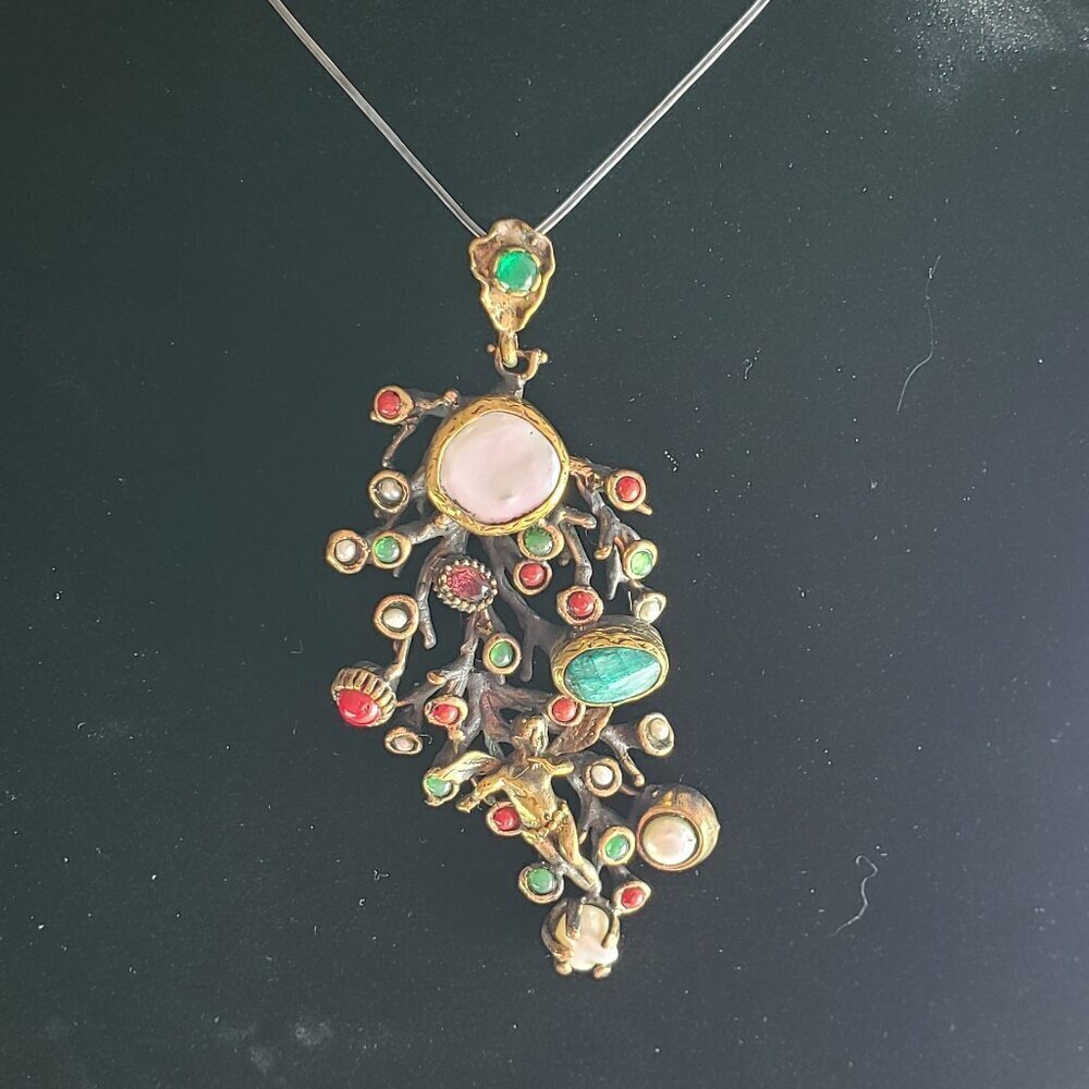 Unique Gemstone Pendant
